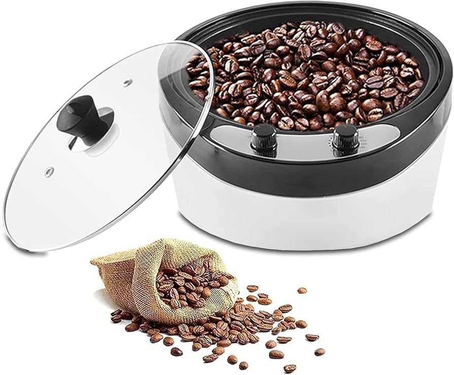 Amazon | SEASAND コーヒーロースター 電動 コーヒー焙煎機 自動攪拌