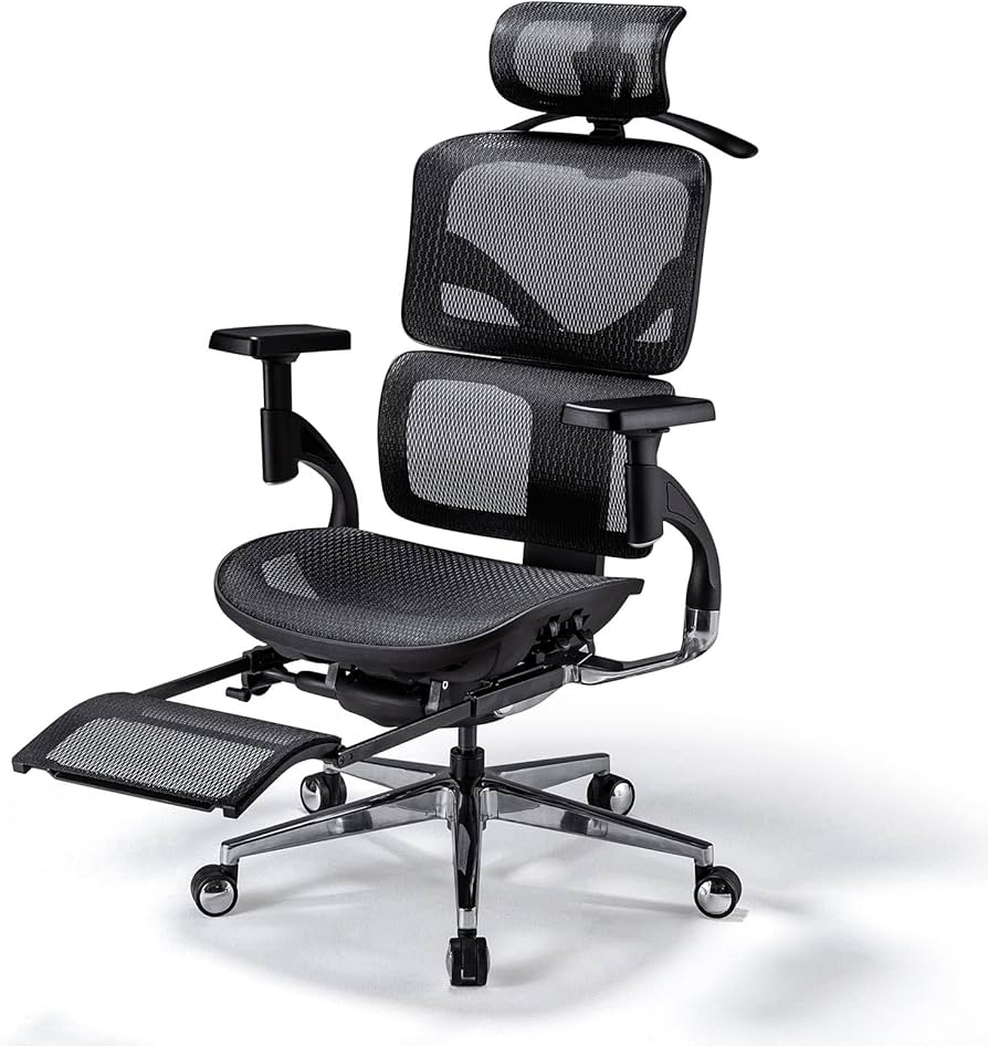 Amazon.co.jp: サンワダイレクト オフィスチェア メッシュ オットマン