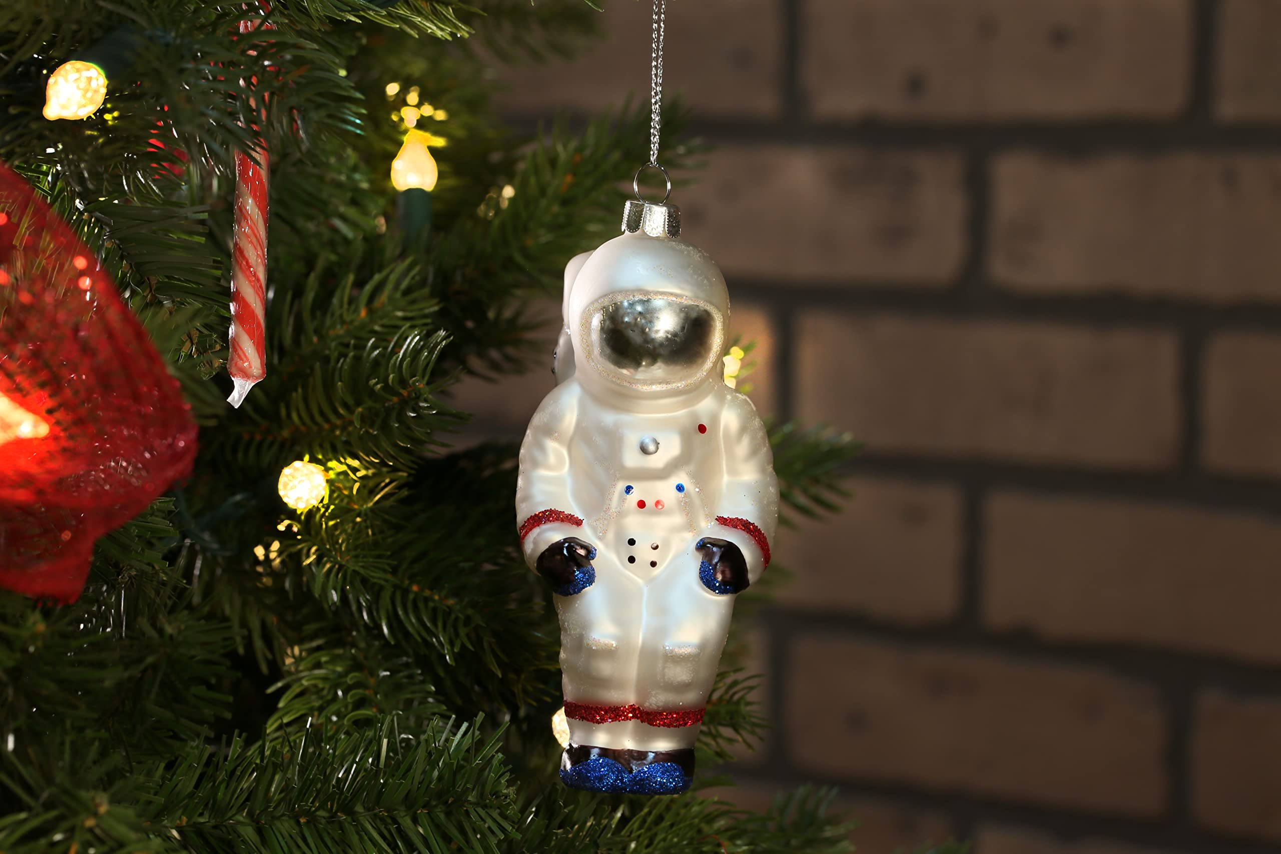 Amazon.co.jp: North Star Christmas 宇宙飛行士 ガラスオーナメント