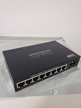 Amazon | コレガ 8ポート Gigaスイッチングハブ 電源内蔵/節電/Jumbo