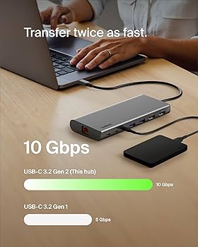 Amazon | Belkin Connect ユニバーサル USB-C 8-in-1 デュアル