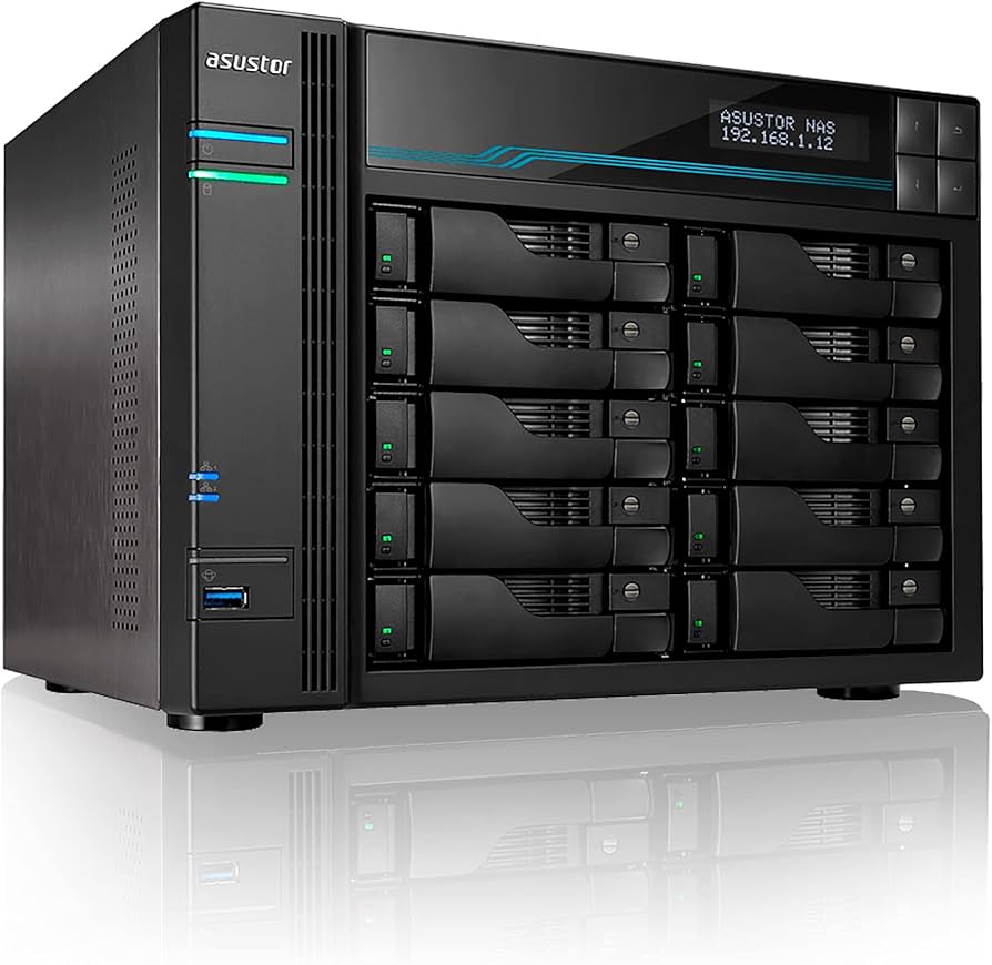 Amazon.com: Asustor Lockerstor 10 AS6510T - 10 Bay NAS, 2.1GHz