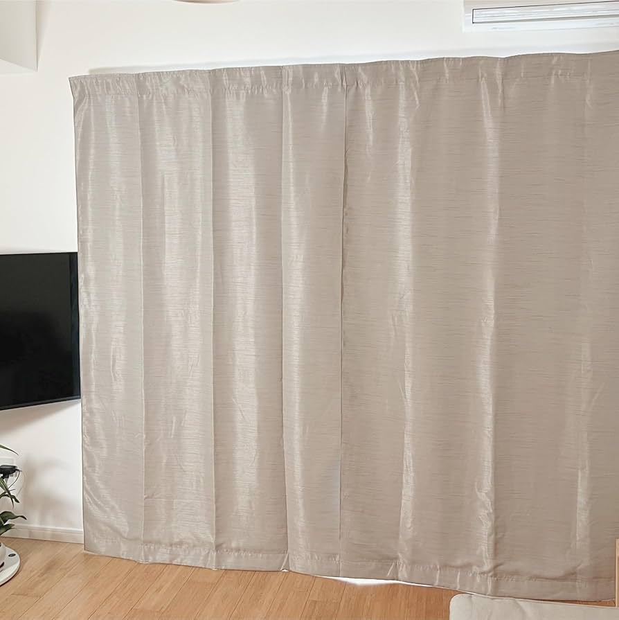 Amazon｜ピアリビング 防音カーテン Otonagi (幅110cm×丈135cm, グレー