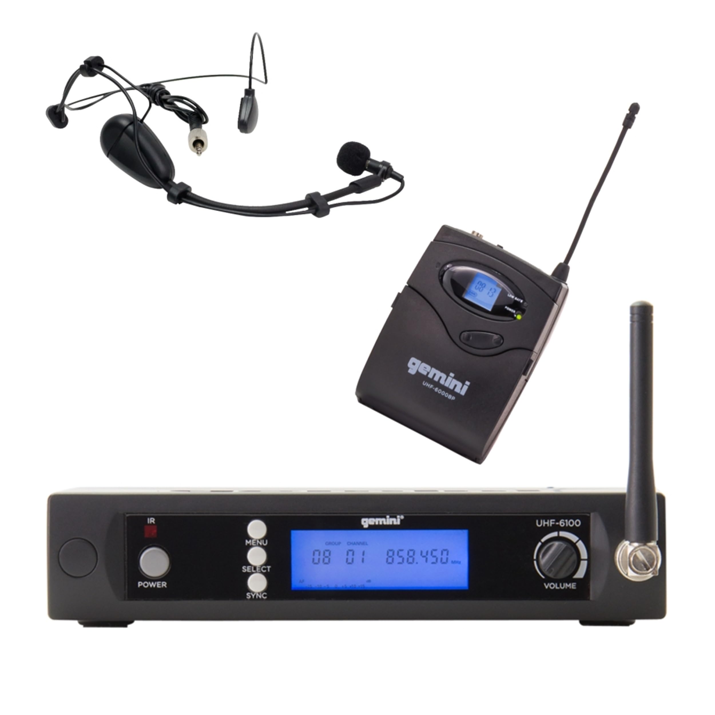 Amazon.com: Gemini Sound UHF-6100HL Wireless Mic System – UHF