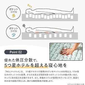 Amazon.co.jp: 【公式】NELL (ネル) マットレス [シングル] 120日間