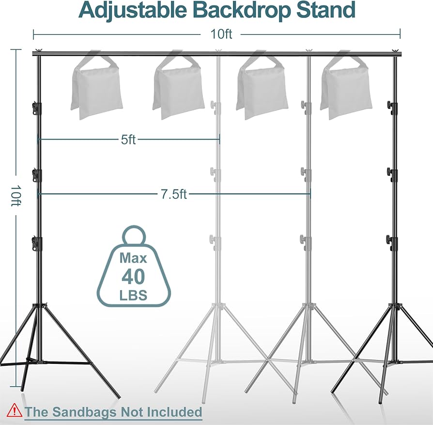 Amazon.com : FUDESY Photo Video Studio 10 x 10Ft Heavy Duty