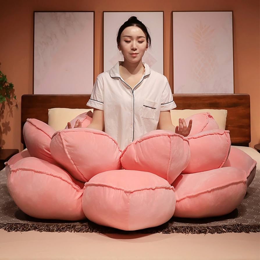 Amazon.co.jp: 蓮の花 座布団 クッション ソファー フロアクッション