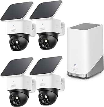 Amazon.com : eufy Security SoloCam S340 4-Cam Kit (HomeBase S380