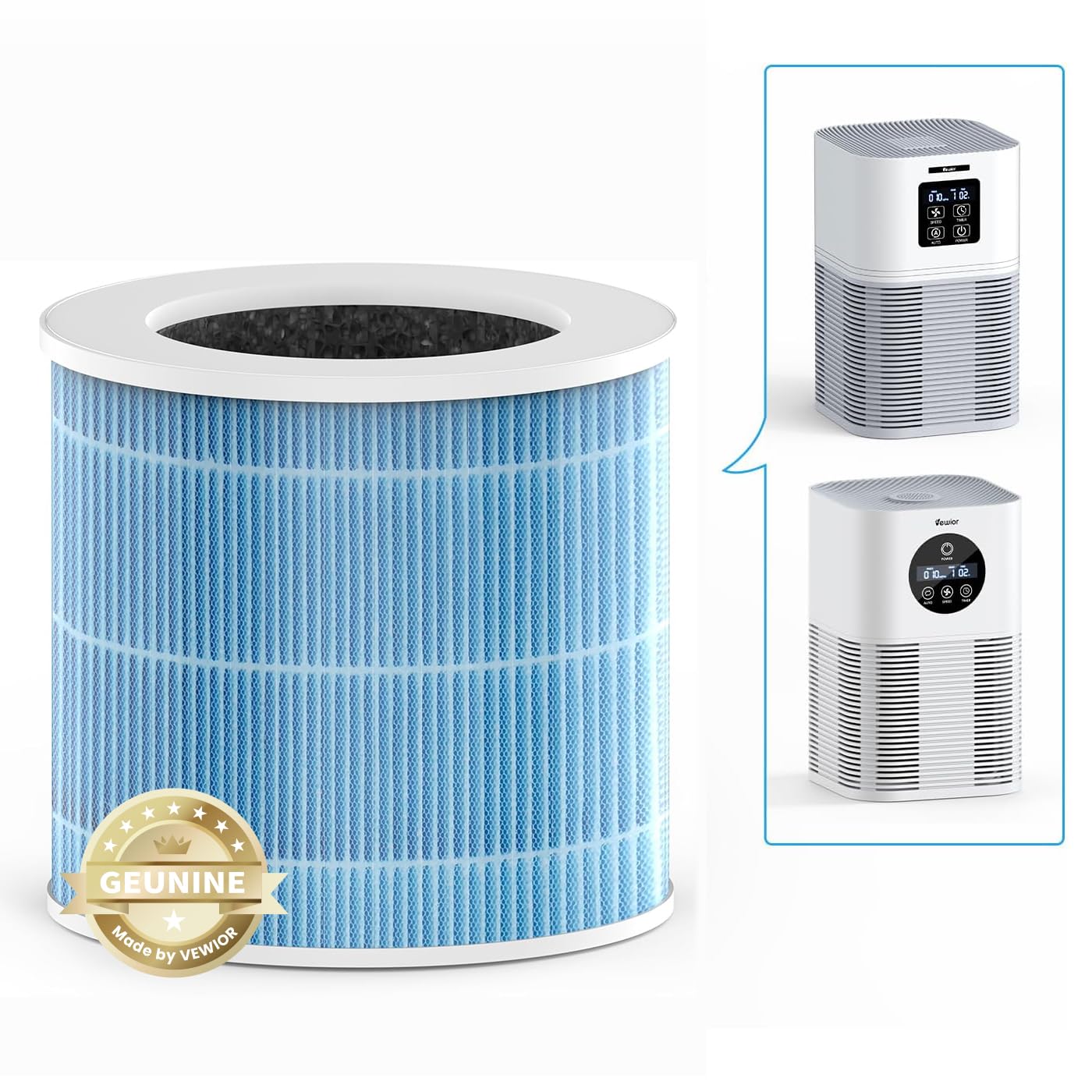 Amazon.co.jp: 【純正品】VEWIOR 空気清浄機フィルター 【花粉&火山灰