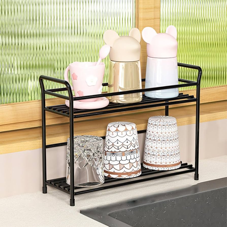 Amazon｜[FOQW] キッチンラック 調味料ラック 2段 スパイスラック 調味