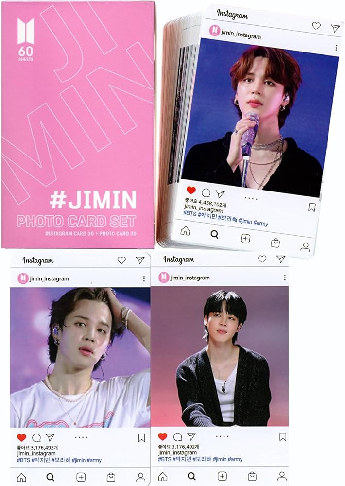 Amazon.co.jp: ジミン グッズ スペシャルフォトカードセット 60枚