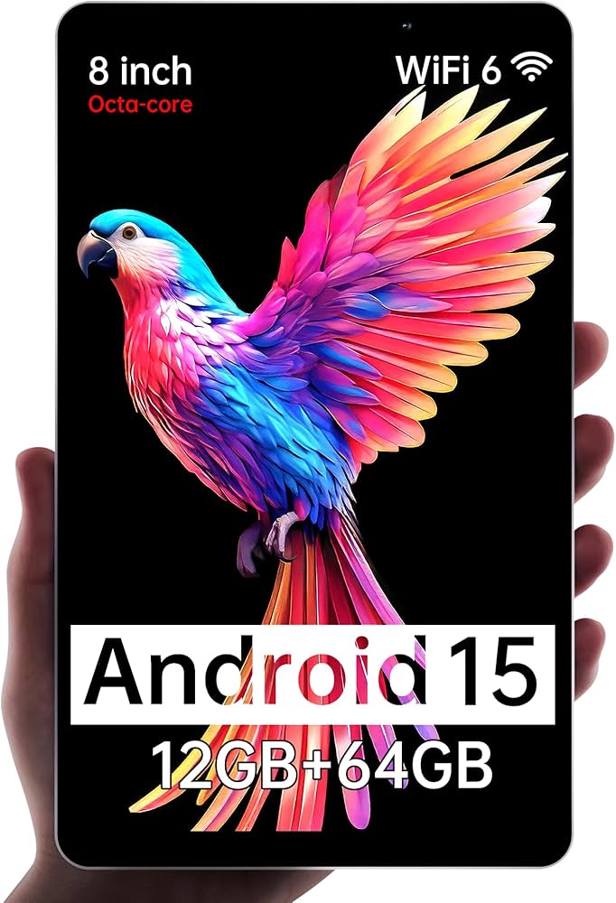 Amazon.co.jp: HAOVM M8 Android 15 タブレット 8インチ、8コアCPU