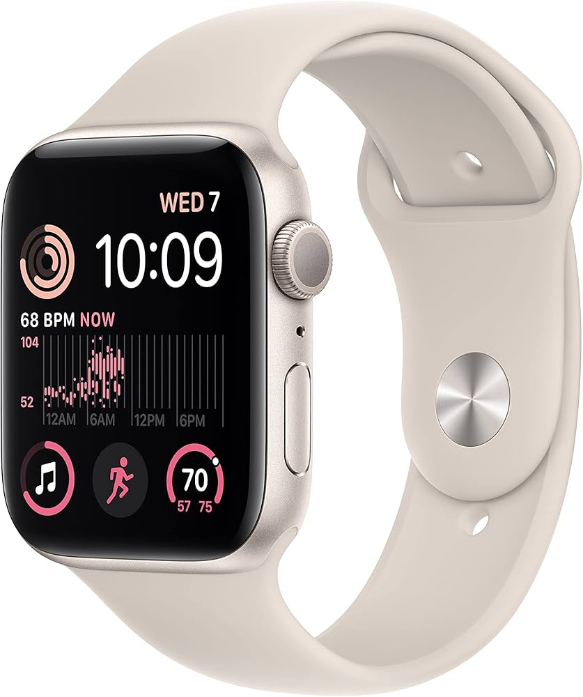 Amazon.com: Apple Watch SE (2nd Gen) (GPS, 44mm) - Starlight