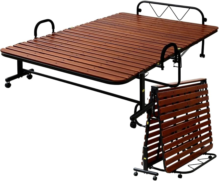 Amazon｜[山善] すのこベッド 折りたたみベッド 床板は丈夫で美しい