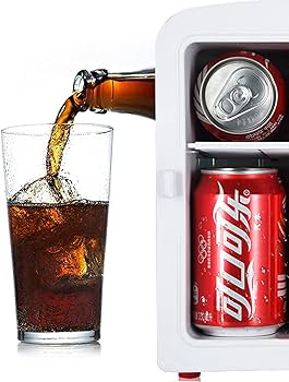 Amazon | ミニ冷蔵庫、カウンタートップ冷蔵庫、コカコーラカー冷蔵庫