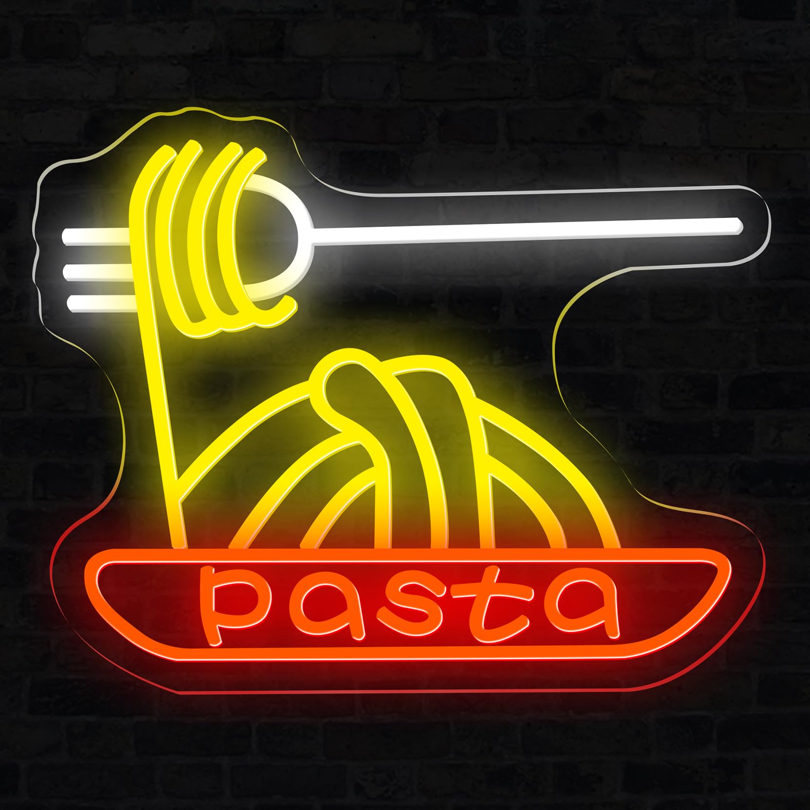 Amazon | パスタネオンサインライトカスタム食品LEDサインレストラン