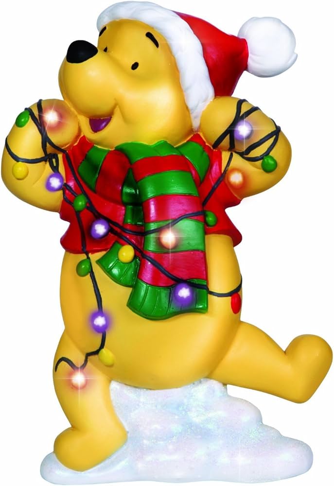 Amazon | [海外限定] ライトアップ ディズニー クリスマス サンタ くま