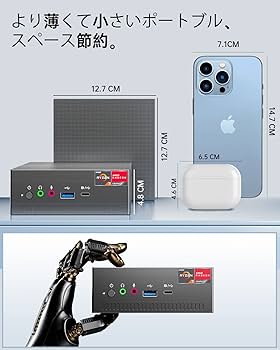 Amazon.co.jp: SkyBarium AMD Ryzen 7 3750H ミニ PC with Windows 11