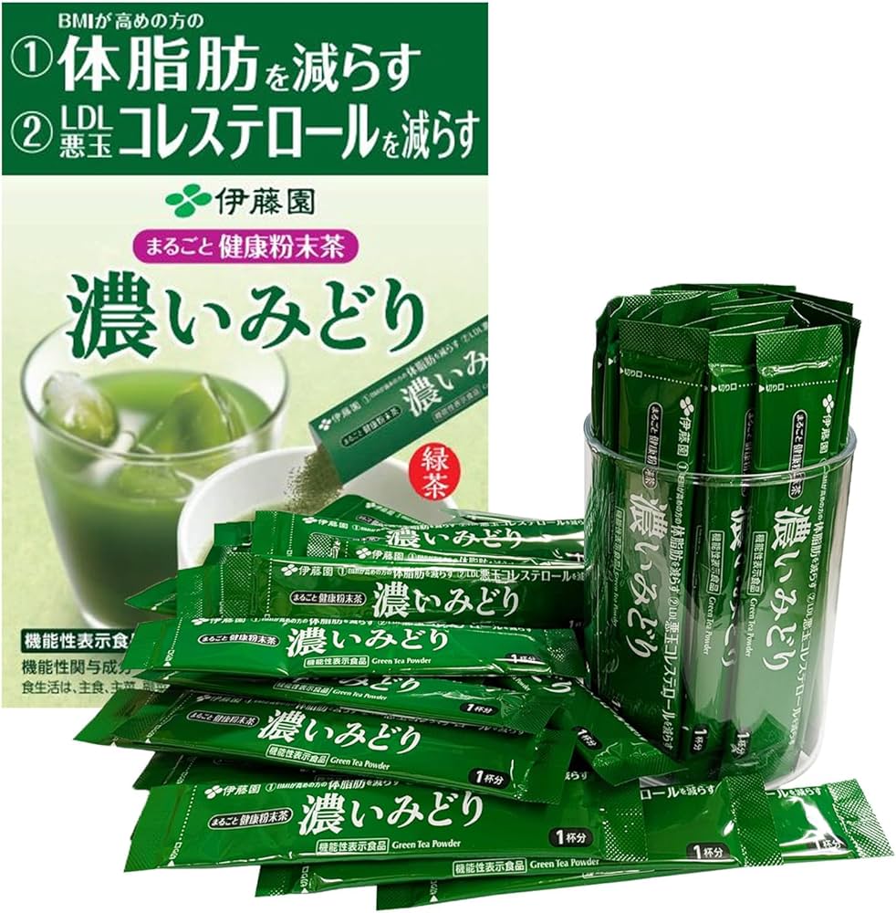 Amazon | まるごと健康 粉末茶 濃いみどり 100本 セット | こたゆな堂
