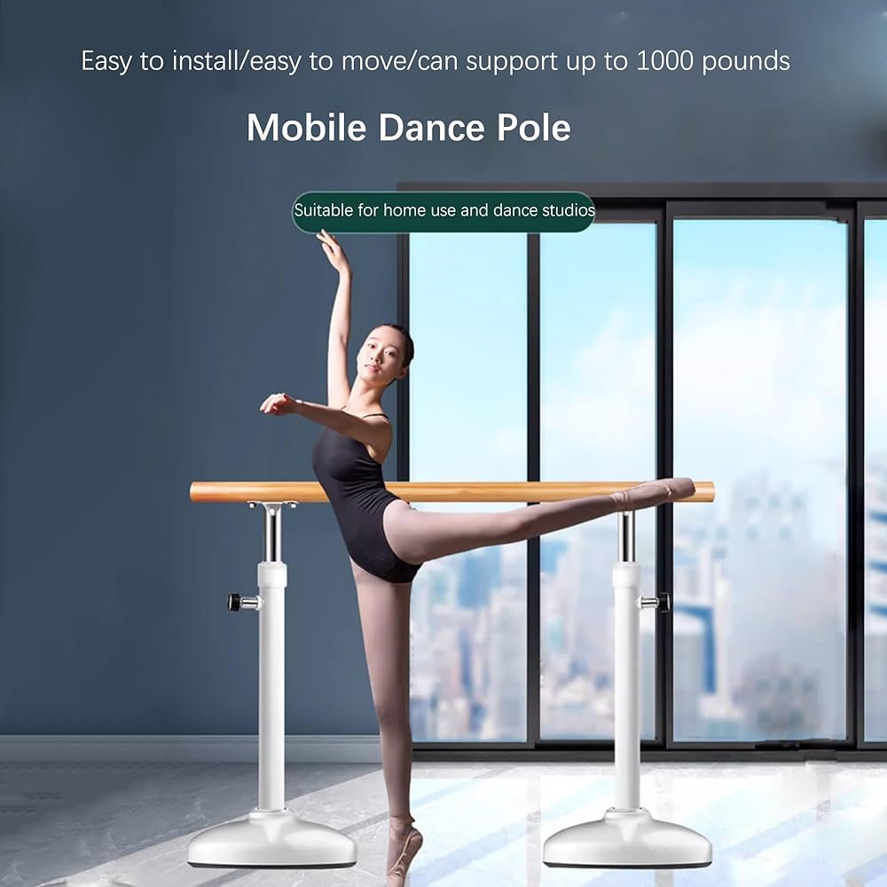 Amazon | バレエレッスンバー簡単設置バレエ バー7段階調整80-120cm高