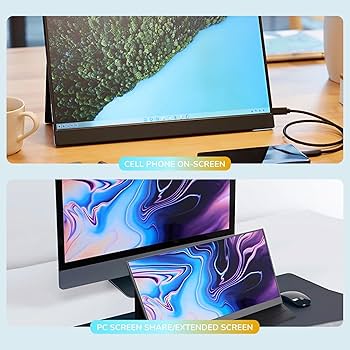 Amazon.co.jp: ポータブルモニター、17.3インチ4K FHD 3840x2160P 60Hz