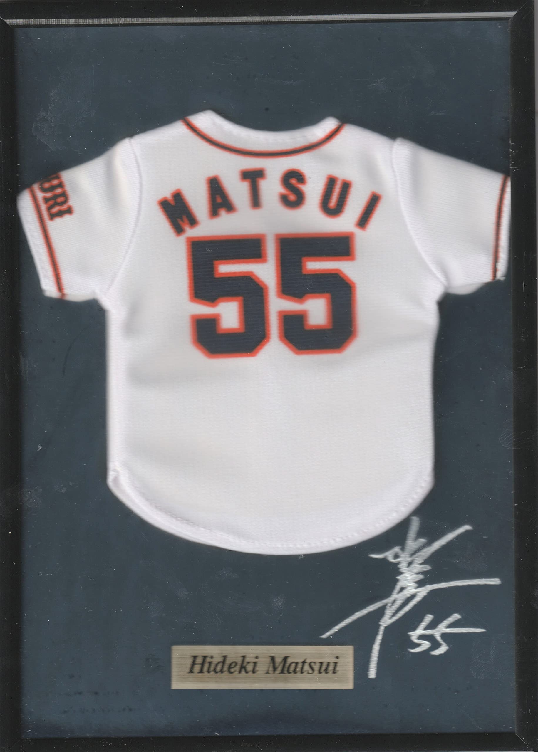 Amazon | 読売 ジャイアンツ 松井秀喜 シルバーサイン入り ミニチュア