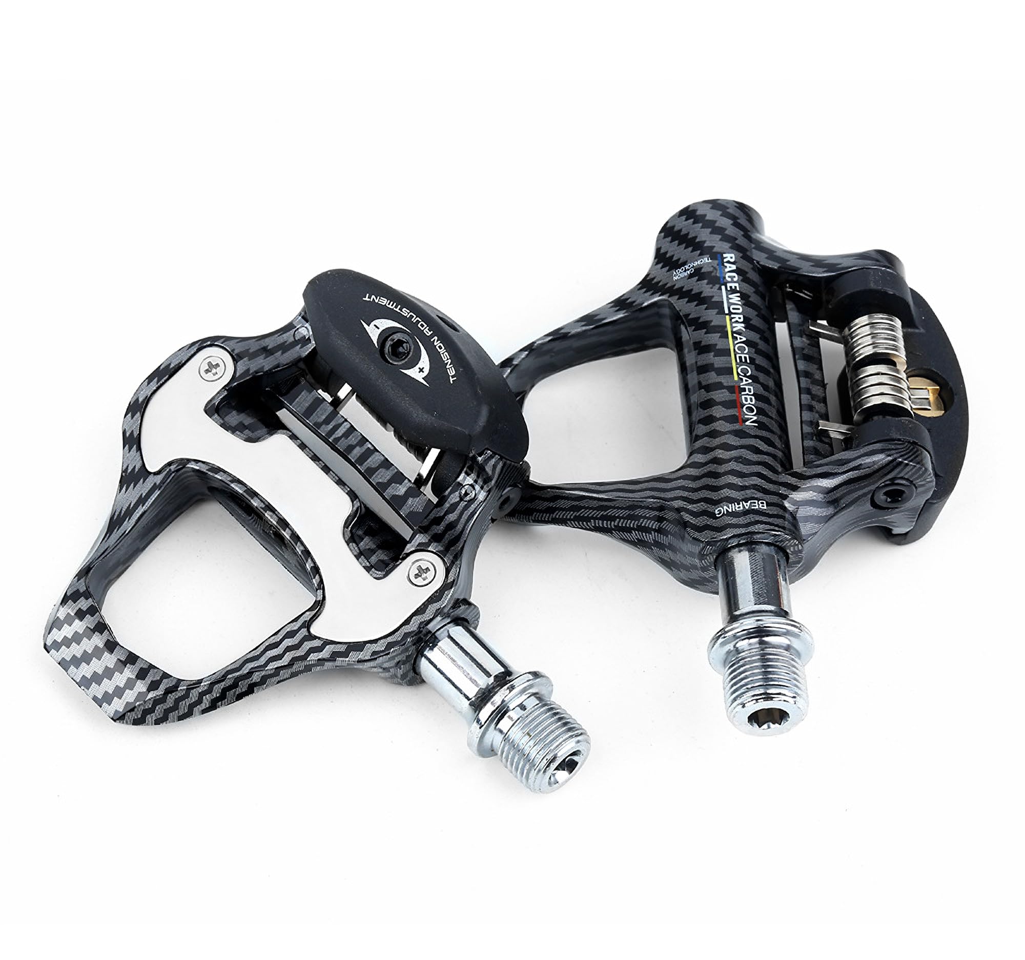 Amazon | ロードバイク 炭素繊維ペダル クリート セット シマノ SPD