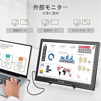 Amazon.co.jp: モバイルモニター、15.6インチIPSフルHD 1920x1080P