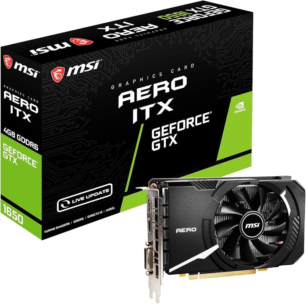 Amazon | MSI グラフィックスボード GeForce GTX 1650 D6 AERO ITX V1