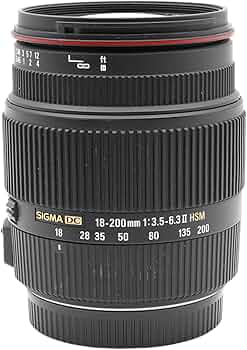 Amazon.com : Sigma 18-200mm F3.5-6.3 II DC OS HSM Lens for Canon