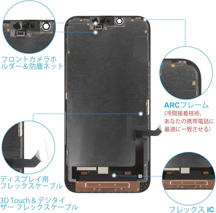Amazon.co.jp: SRJTEK For iPhone 14 オリジナル OEM OLED 液晶パネル