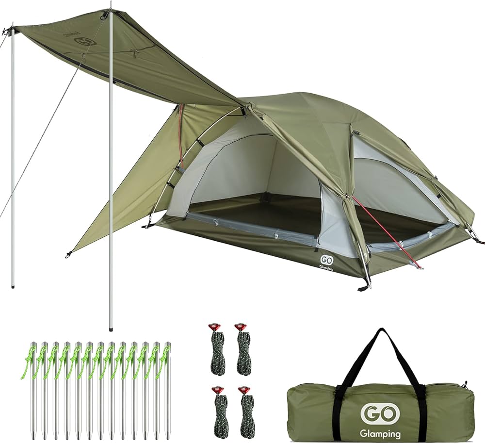 Amazon.co.jp: GOGlamping テント 1人用 2人用 ツーリングドーム