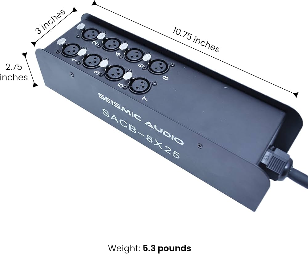 Amazon.com: Seismic Audio Speakers 8 Channel Low Profile XLR Send