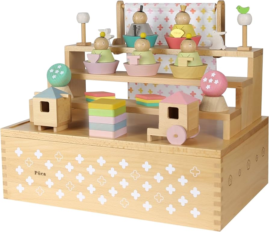 Amazon | プーカのひなにんぎょう HAKO ハコ Puca 雛人形 収納飾り 五