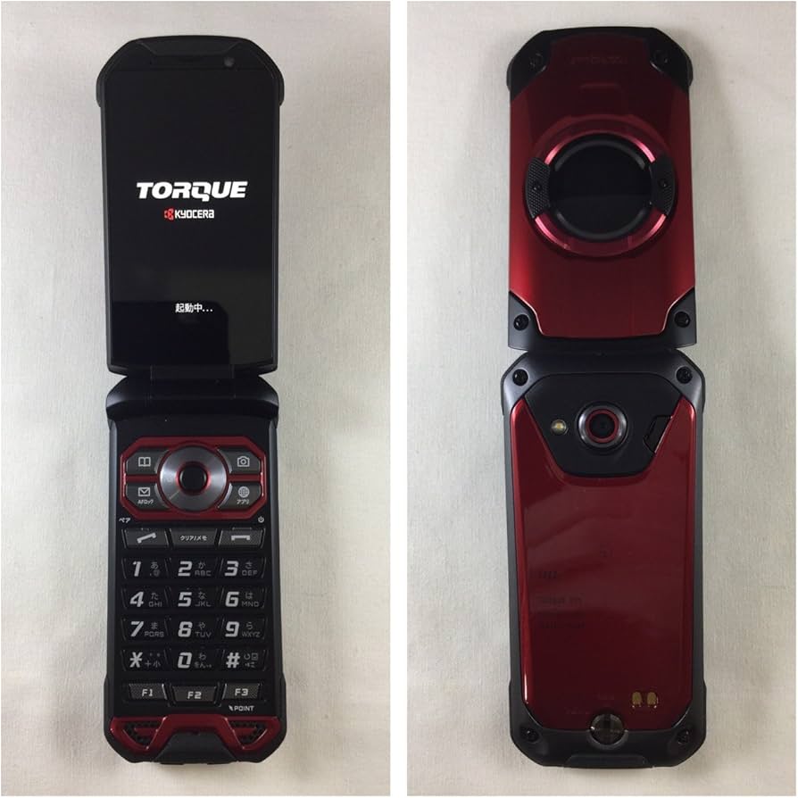 Amazon | au KYF33 TORQUE(トルク) X01 レッド 判定〇 ガラホ | TORQUE
