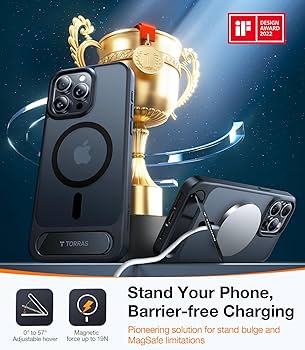 Amazon.com: TORRAS for iPhone 13 Pro Max Case Translucent Black