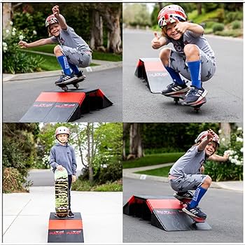 Amazon.co.jp: PLATPORTS スケートボードランプ バイクランプ スケート