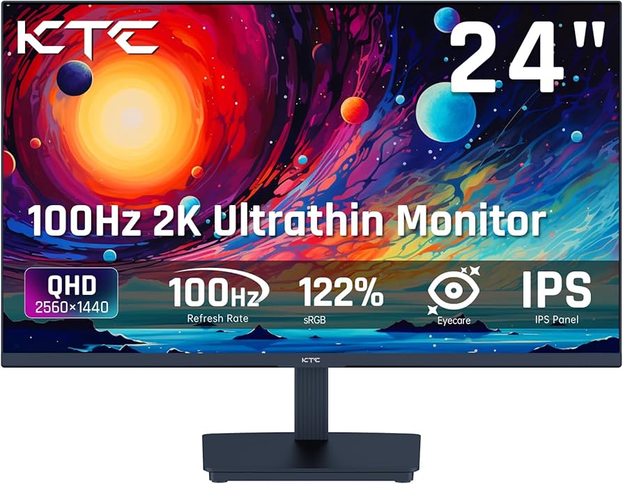 Amazon.com: KTC 24 Inch QHD 100Hz Computer Monitor IPS 2K, 1300:1