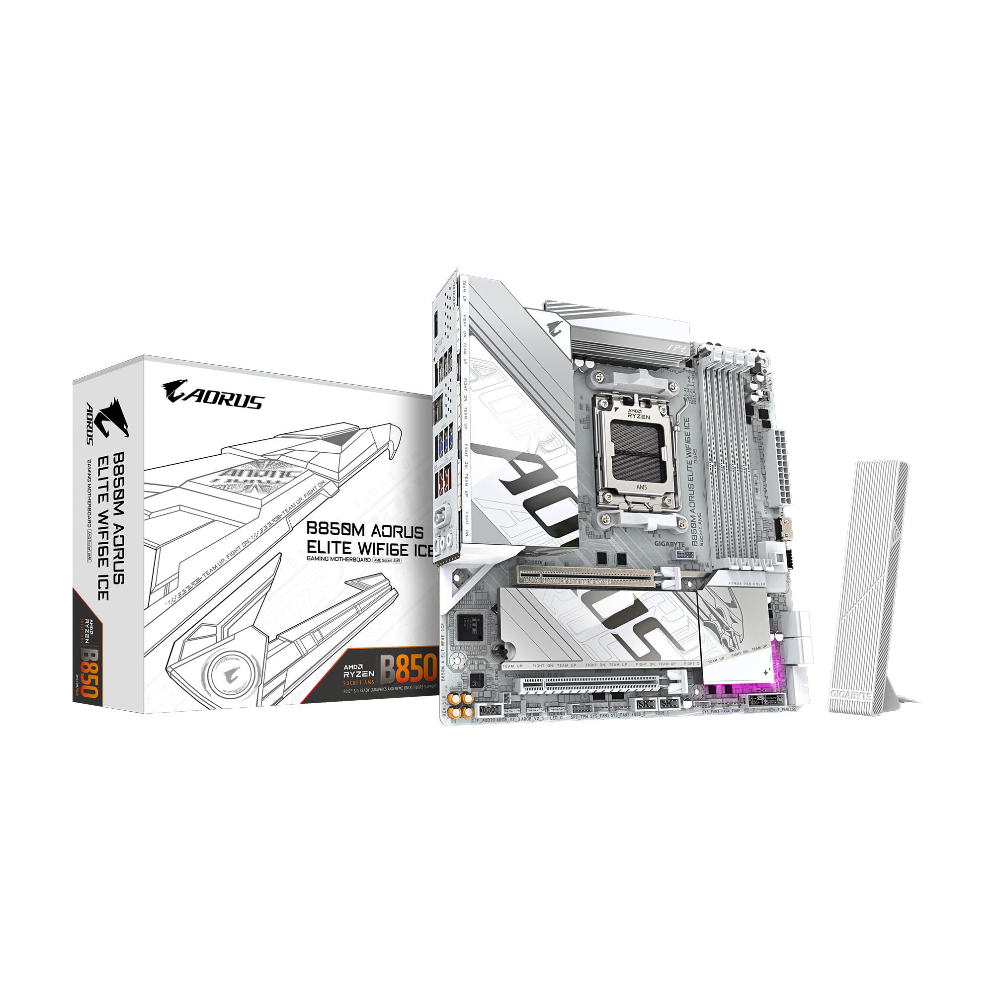 Amazon | GIGABYTE B850M AORUS ELITE WIFI6E ICE - AMD Ryzen 用