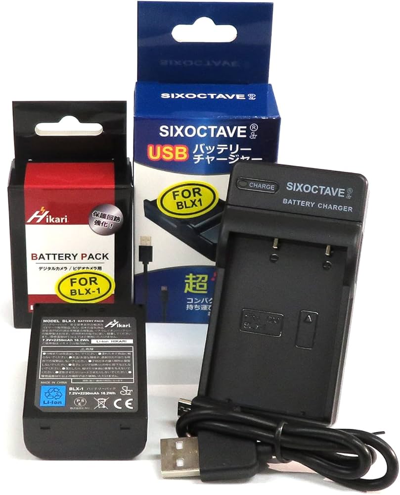 Amazon | str 純正品BLX-1の98％達2250mAh大容量 高性能 オリンパス