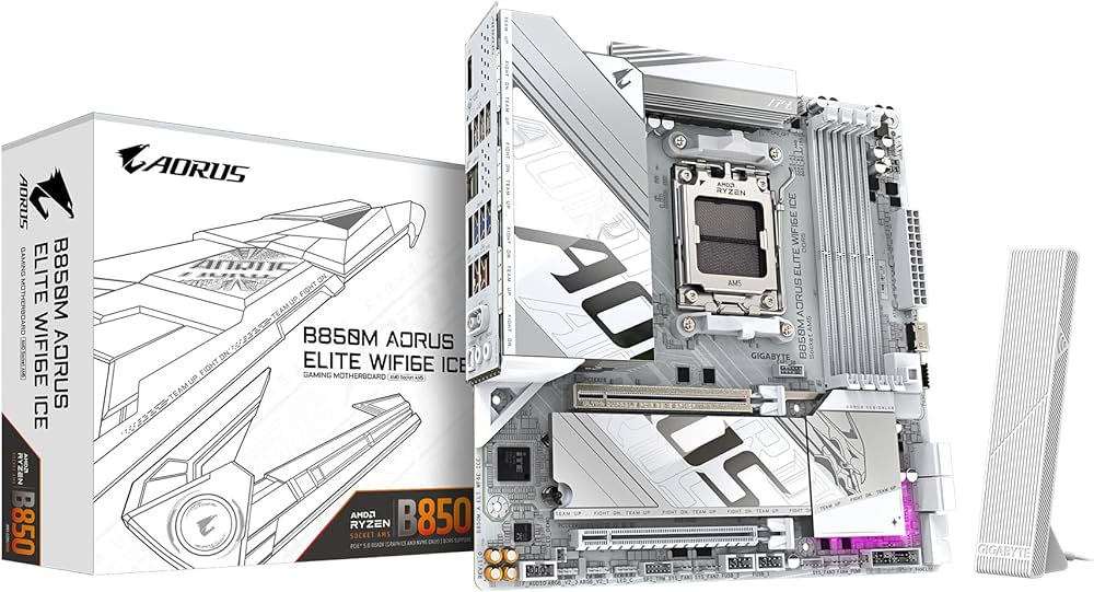 Amazon | GIGABYTE B850M AORUS ELITE WIFI6E ICE - AMD Ryzen 用