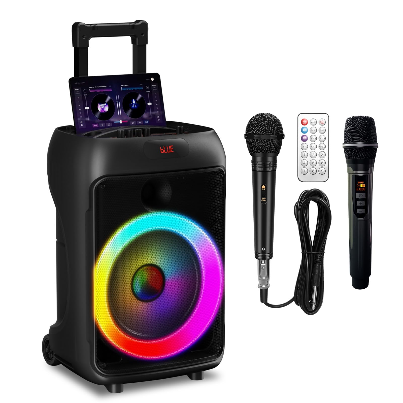 Amazon | ワイヤレスマイク スピーカーセット Bluetooth5.3対応 40W大