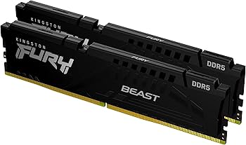 Kingston FURY Beast 16GB (2x8GB) 5200MT/s DDR5 CL40 Desktop Memory