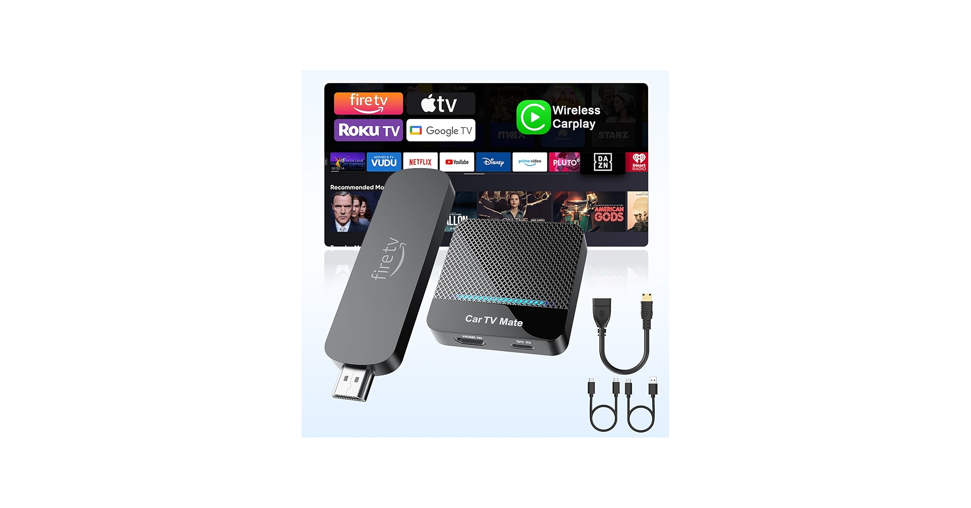 Amazon.com: 2 in 1 Car TV Mate Pro & Wireless CarPlay Adapter for