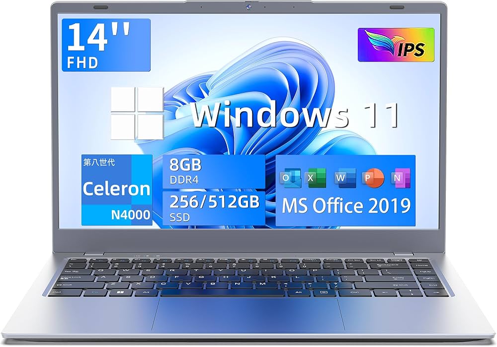 Amazon.co.jp: パソコン ノート office付き 14インチ Win11搭載 ノート