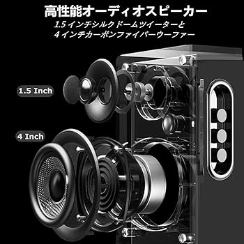 Amazon.co.jp: 2台1組 100W 2ウェイブックシェルフスピーカー