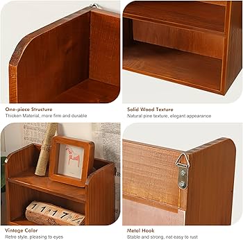 Amazon.com: Jotsport 3 Tier Vintage Display Shelf Freestanding