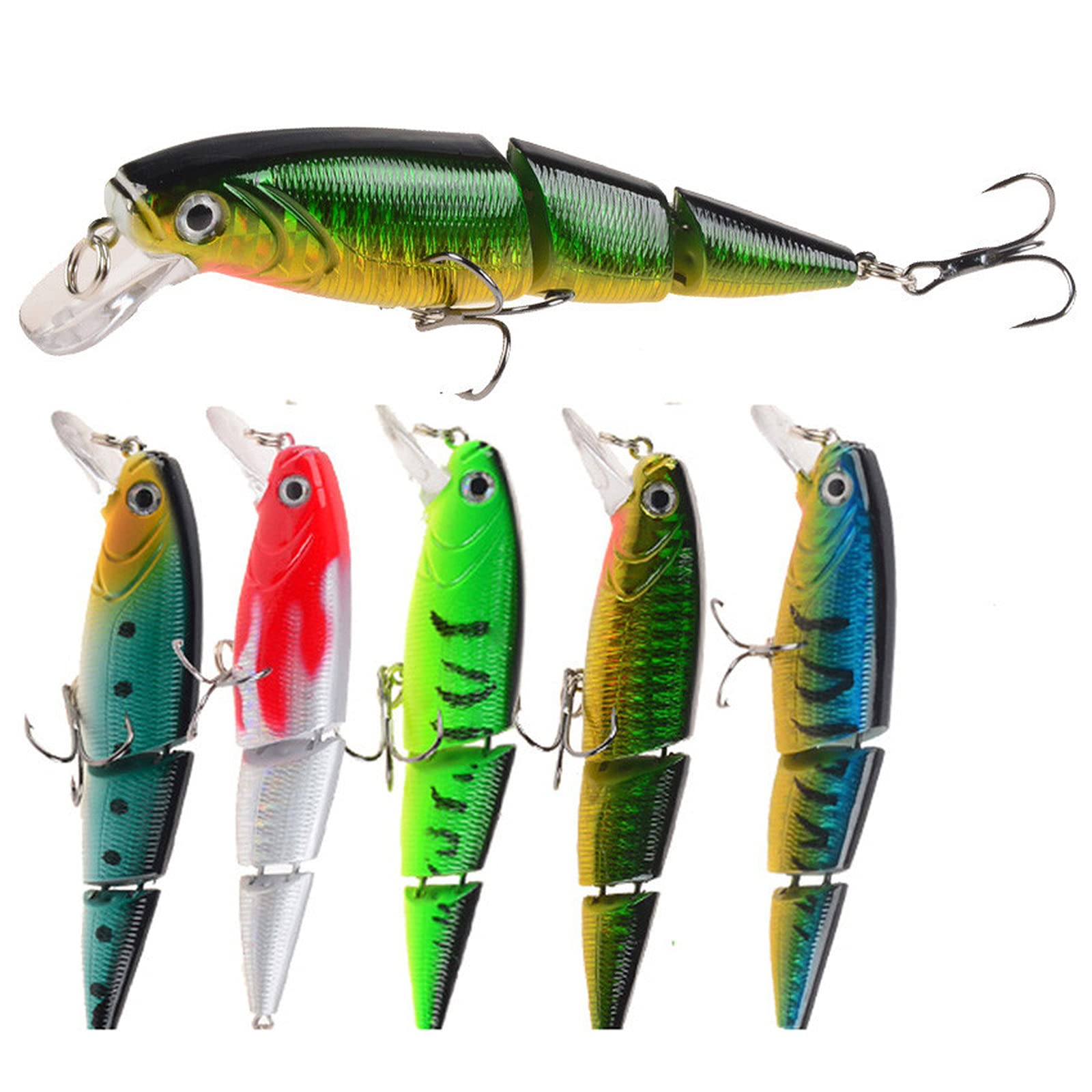 Amazon.co.jp: ミノー ルアー 5本セット 10.5cm/15g マルチジョイント