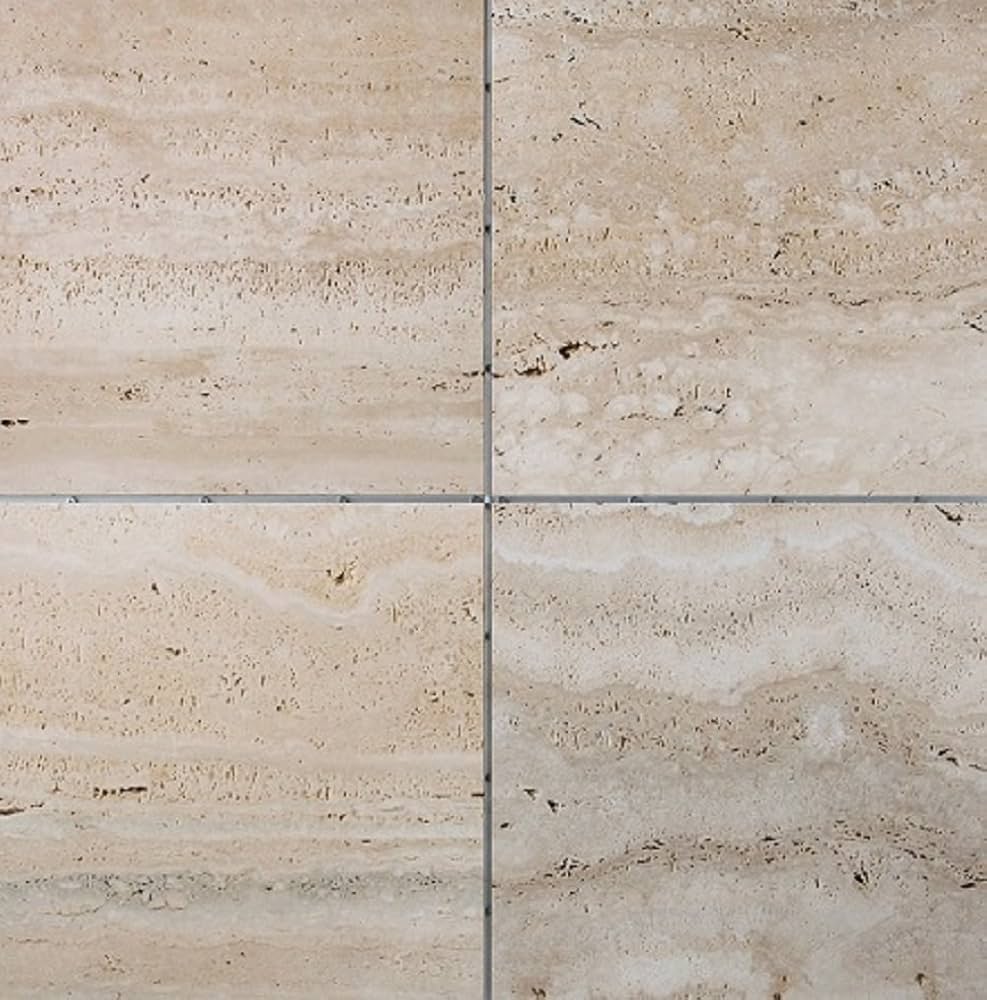 Amazon.co.jp: イタリアの天然大理石 トラバーチンクラシコ（穴あき