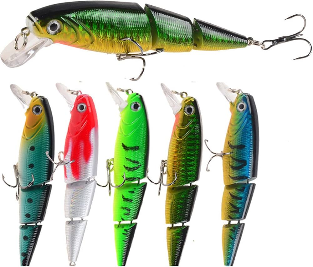 Amazon.co.jp: ミノー ルアー 5本セット 10.5cm/15g マルチジョイント